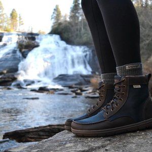 **SOLD** LEMS Boulder Boots in Navy Stout